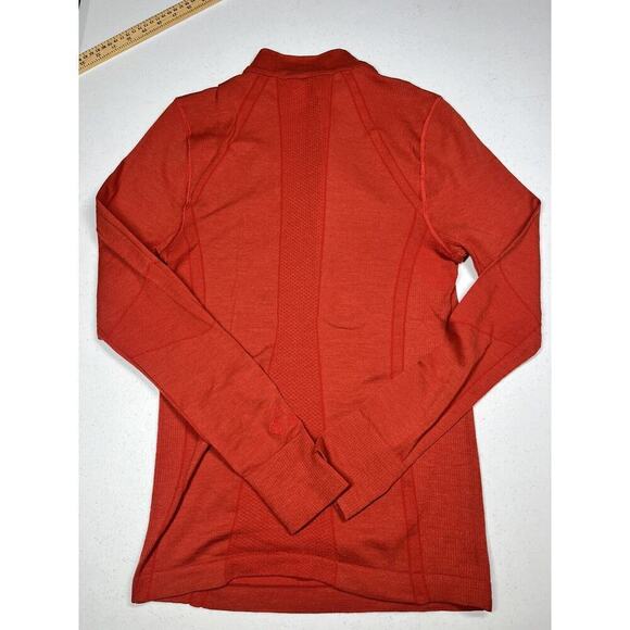 Equestrian Goode Rider Red 1/4 Zip Pullover Long Sleeve Wool Blend SIze M - Picture 5 of 6